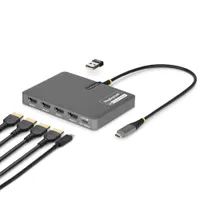 Startech.com QUAD-USB-HDMI-ADAPT USB-C-hez négy HDMI-kimenetű adapter 4K 60Hz PD 140 W #1