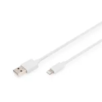 Assmann DB-600106-010-W kábel Lightning USB-A M/M 1,0 m fehér
