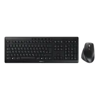 Cherry JD-8550DE-2 Stream desktop comfort vezeték nélküli RF, 114 billentyű, QWERTZ, ollós billentyűzet, fekete
