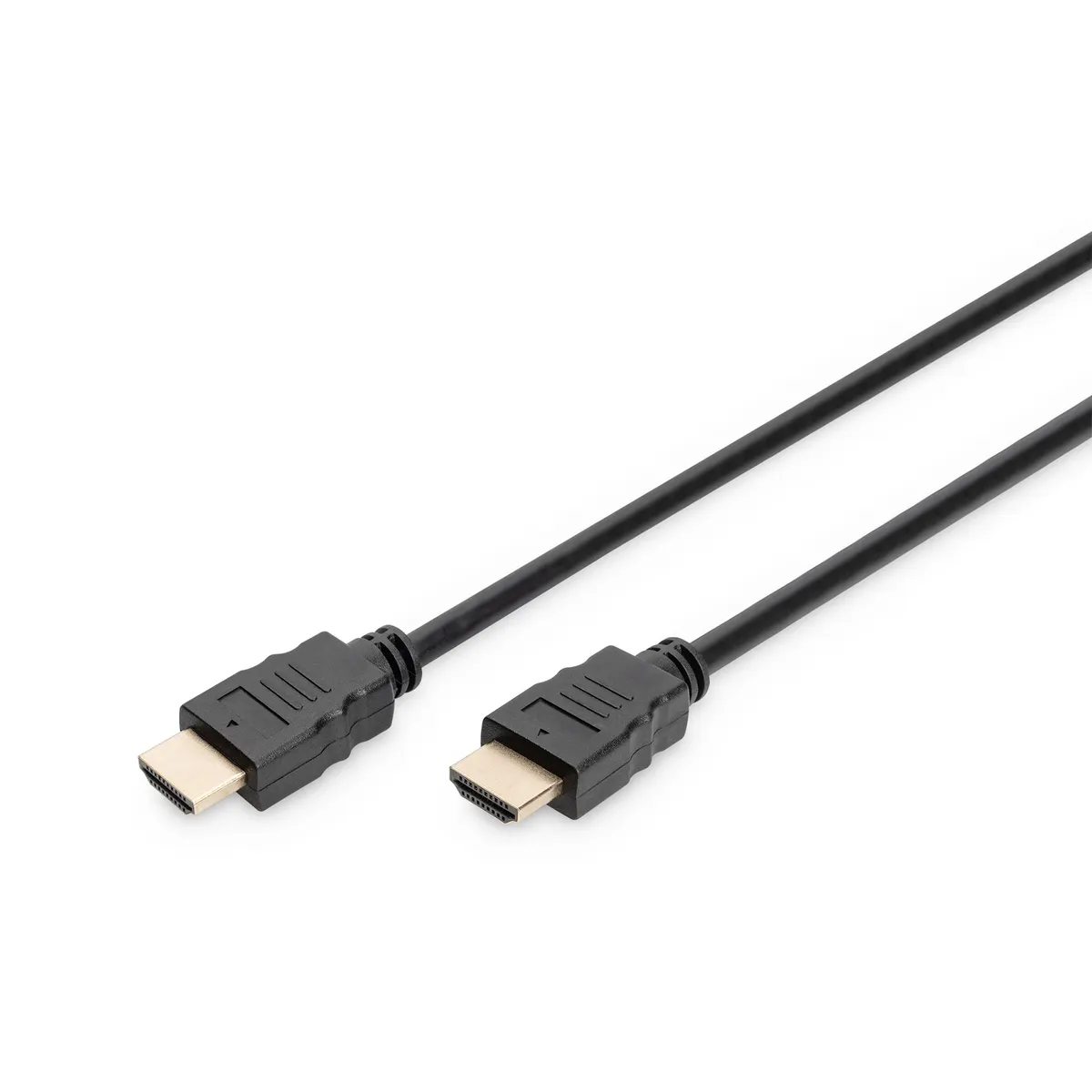 Assmann DB-330123-020-S HDMI-kábel M-M 2 m 4K 60p HDMI 2.0 ARC aranyozott érintkezők Fekete #1