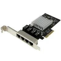 Startech.com ST4000SPEXI 4-portos PCIe Gigabit hálózati kártya Intel I350-AM4