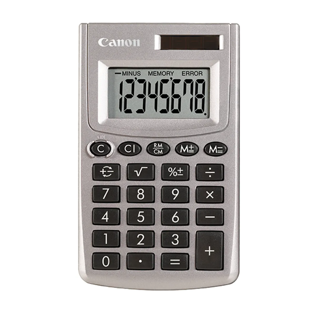 Canon 6649C001 LS-270L 8 számjegyű kijelző kalkulátor, elem-napelem, ezüst #1
