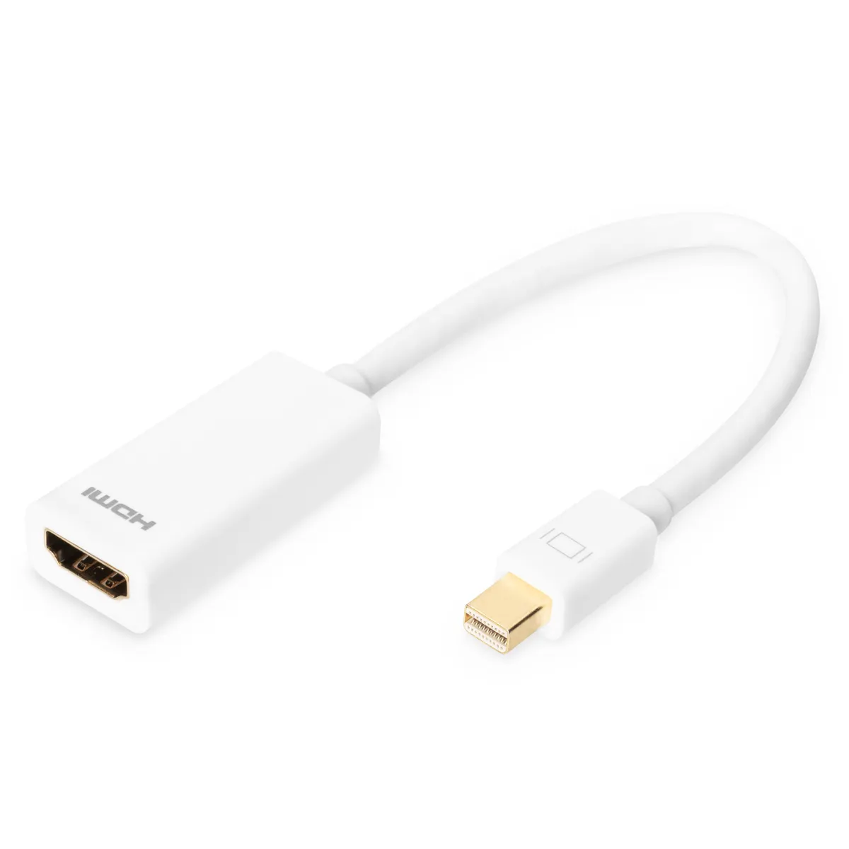 Assmann DB-340404-001-W DisplayPort adapterkábel MDP-HDMI Type A M F 0,15 m fehér #1