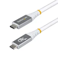 Startech.com CC50CM80GUSB4CABLEW USB-C kábel USB4 80 Gbps 0,5 m nikkel bevonatú fehér #1