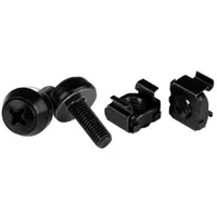 Startech.com CABSCREW1032 racsavarok és anyák 10-32 acél panorámafej hossz 15,9 mm 50 db fekete