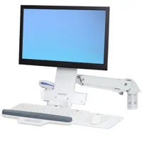 Ergotron 45-266-216 StyleView Sit-Stand kombinált monitortartó 24" VESA 75x75-100x100 fehér