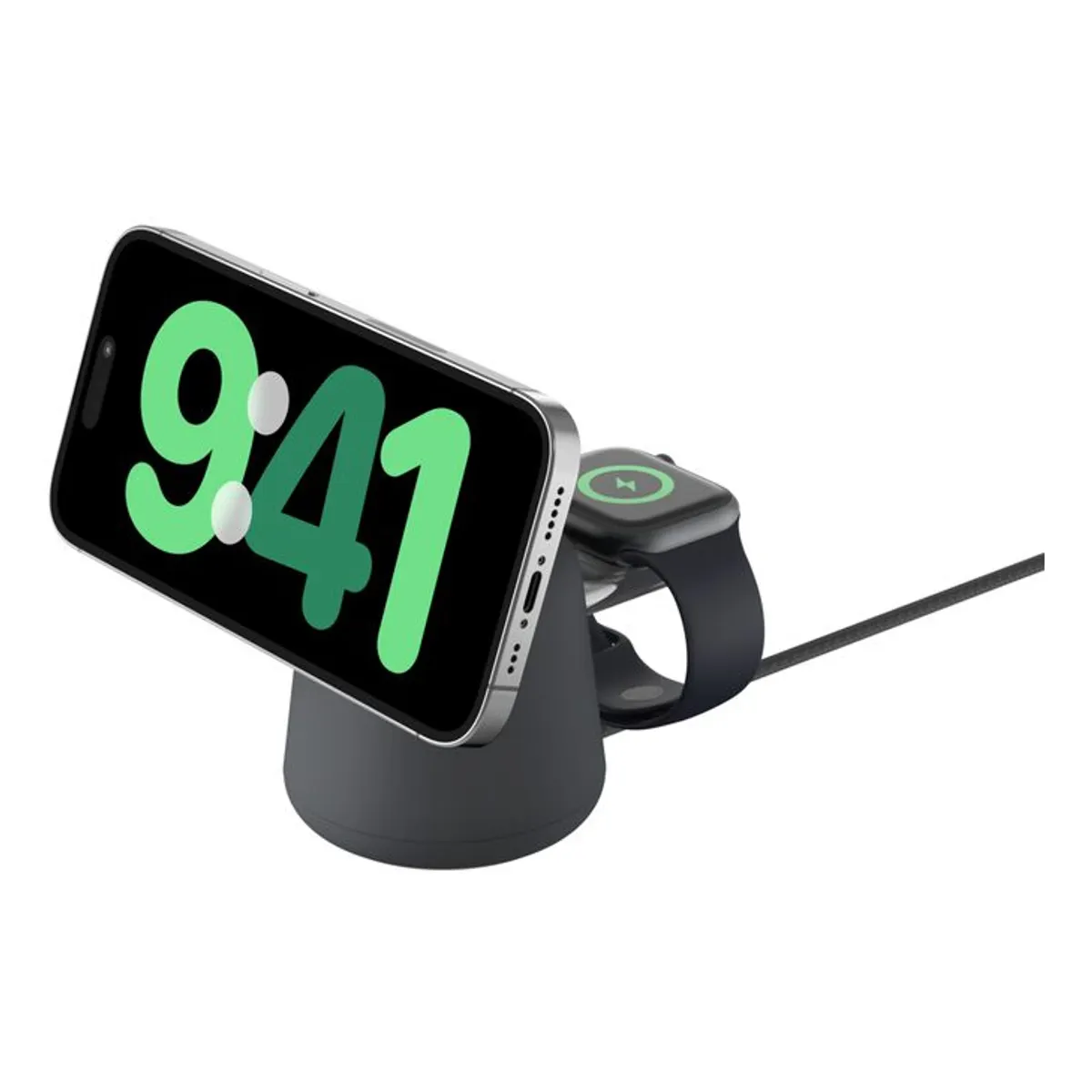 Belkin WIZ027VFH36 BoostCharge Pro mágneses 2-in-1 Qi2 15W töltőállomás vezeték nélküli töltés 1,5 m kábel fejhallgató, okostelefon, okosóra #1
