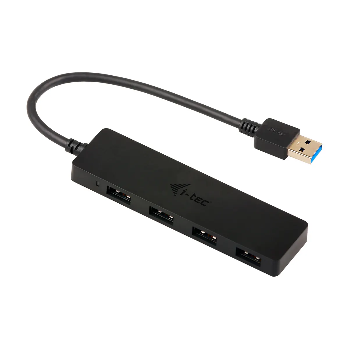 i-tec U3HUB404 USB hub 4-port Slim passzív fekete USB 3.2 Gen 1 #1