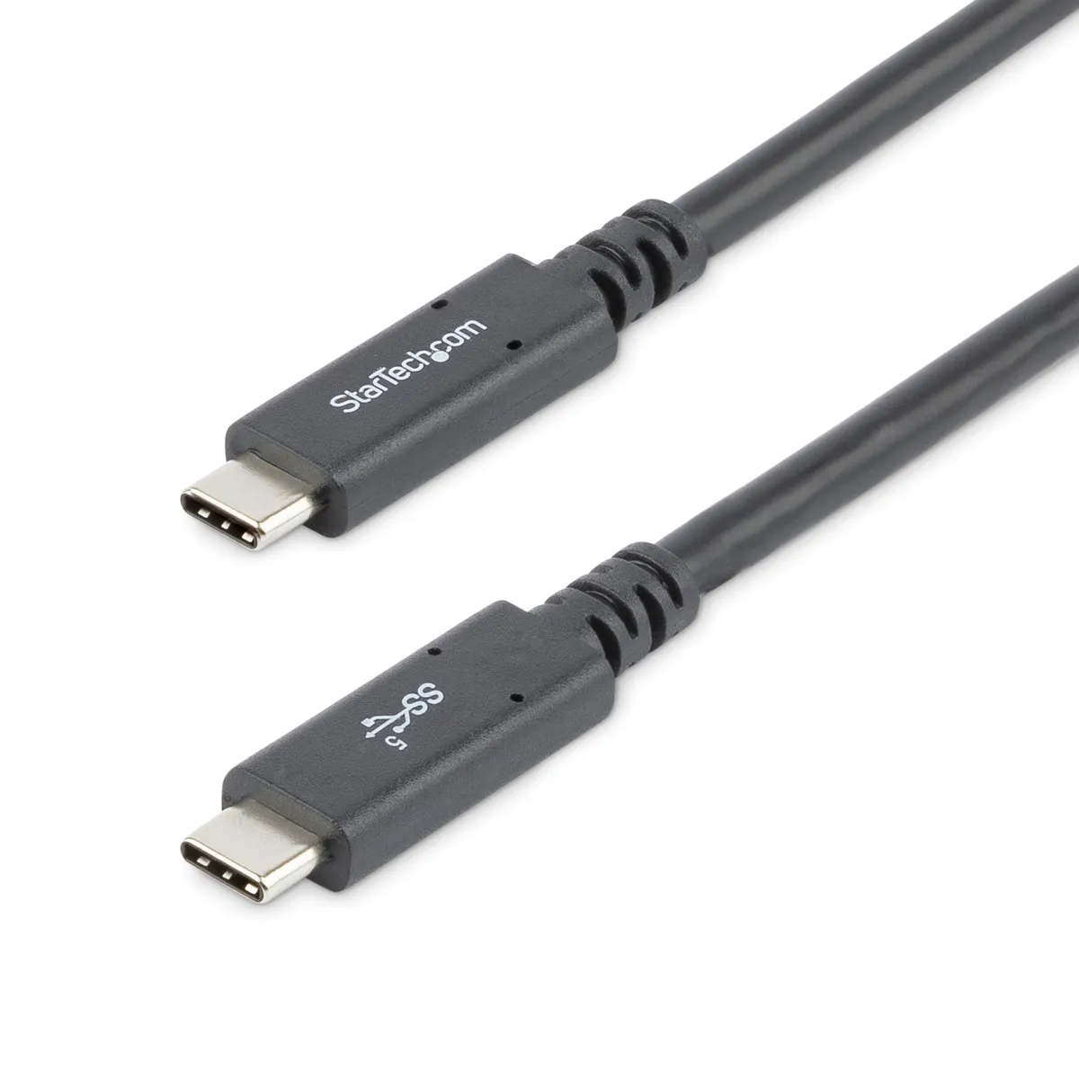 Startech.com USB315C5C6 USB Type-C adat- és töltőkábel 1,8 m fekete USB 3.2 Gen 1 5 Gbit/s nikkel bevonatú érintkezők #1