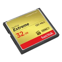 Sandisk SDCFXSB-032G-G46 Extreme CF 32GB UDMA7 120MBps 85MBps VPG-20 -25C to +85C