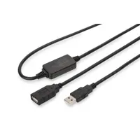 Assmann DA-73100-1 USB aktív hosszabbító kábel 10 m USB A-USB A USB 2.0 fekete