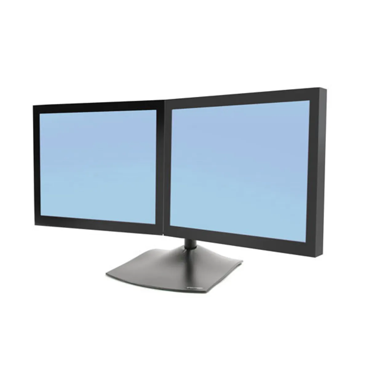 Ergotron 33-322-200 DS100 duál monitortartó asztali állvány 24" kétmonitoros max terhelés 14 kg VESA 75x75-100x100 fekete pivot #1