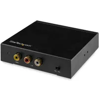 Startech.com HD2VID2 HDMI to RCA konverter Aktív videóátalakító Fekete max 1920x1080 HDMI bemenet RCA kimenet 2.0 csatornás audio 48 kHz