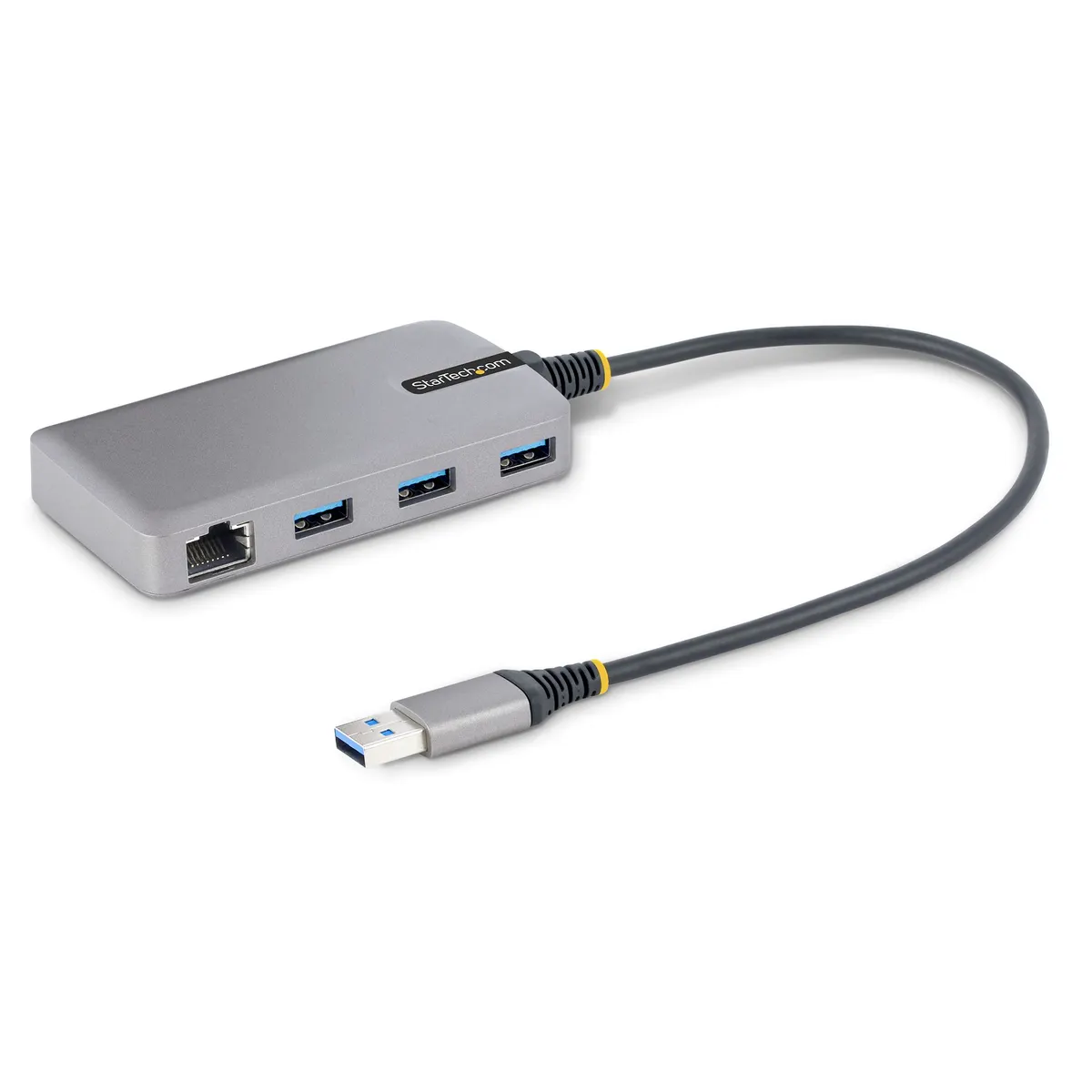 StarTech.com 5G3AGBB-USB-A-HUB USB-Ethernet kombó hub USB 3.2 Gen 1 5 Gbps GbE RJ-45 Windows Mac Android kompatibilis #1