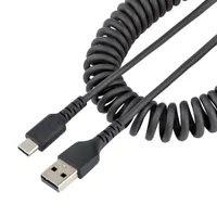 Startech.com R2ACC-1M-USB-CABLE USB-A to USB-C kábel 1 m USB 2.0 0,48 Gbps Nikkel bevonatú érintkezők fekete