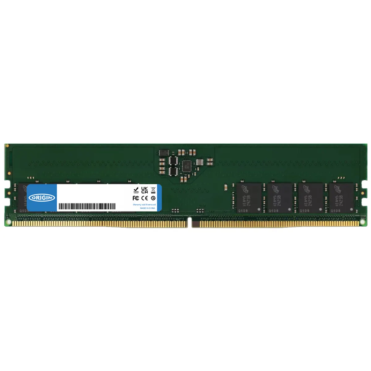 Origin Storage OM32G54800U1RX8NE11 32GB DDR5 4800MHz UDIMM 1Rx8 NON-ECC 1.1V #1