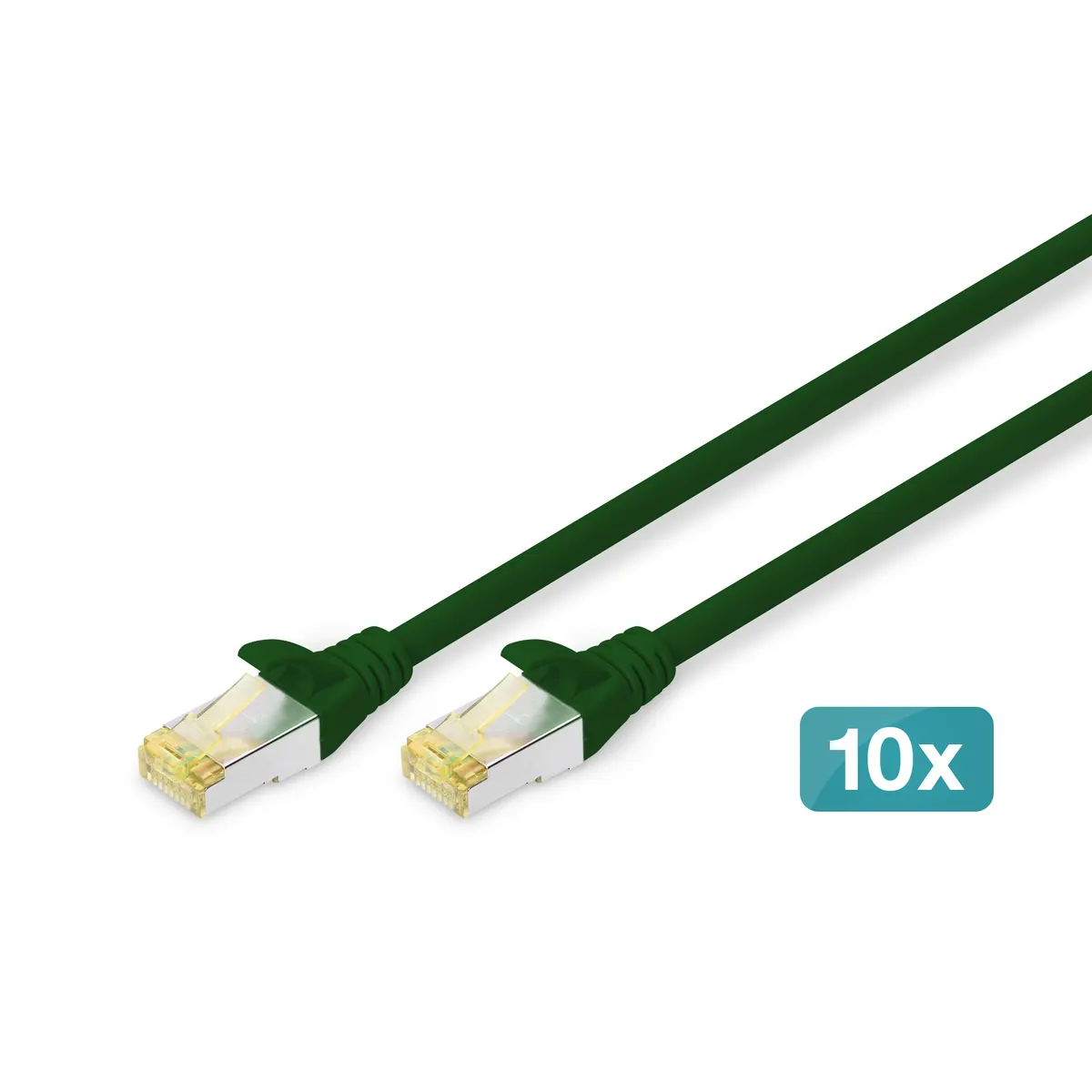 Assmann DK-1644-A-005-G-10 patch kábel cat6a sftp 0,5 m rj-45 zöld #1