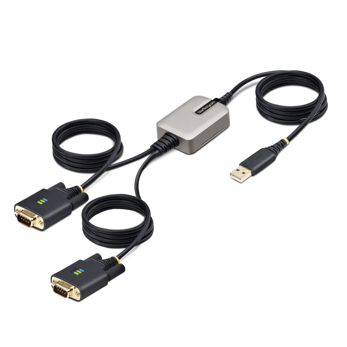 Startech.com 2P6FFC-USB-SERIAL 2-portos USB-soros adapter 2x DB9 RS-232 4 m fekete-szürke #1
