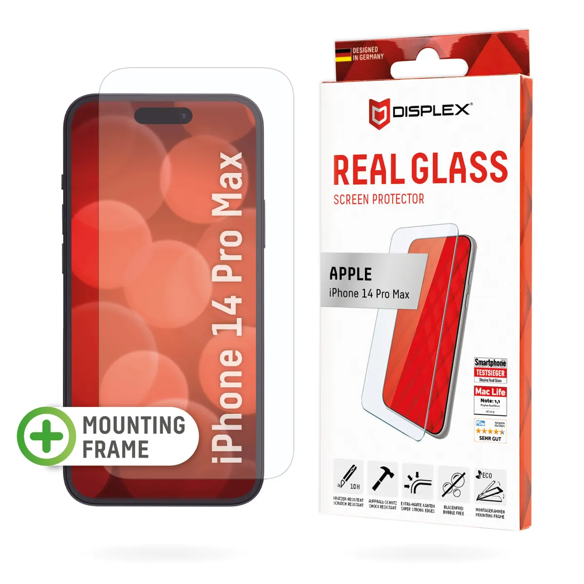 E.V.I. 01701 Real Glass Apple iPhone 14 Pro Max edzett üveg fényes felület száraz alkalmazás ütésálló karcolásálló porálló #1