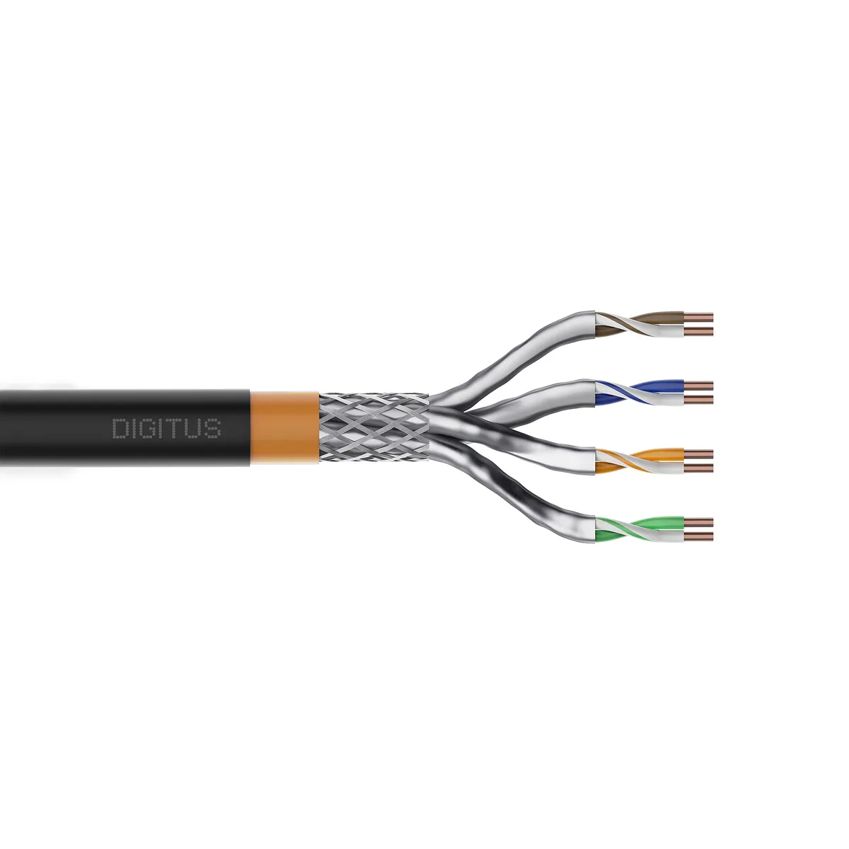 Assmann DK-1741-VH-1-OD Digitus Cat7 S/FTP csavart érpár professzionális földelt kábel 100 m fekete #1