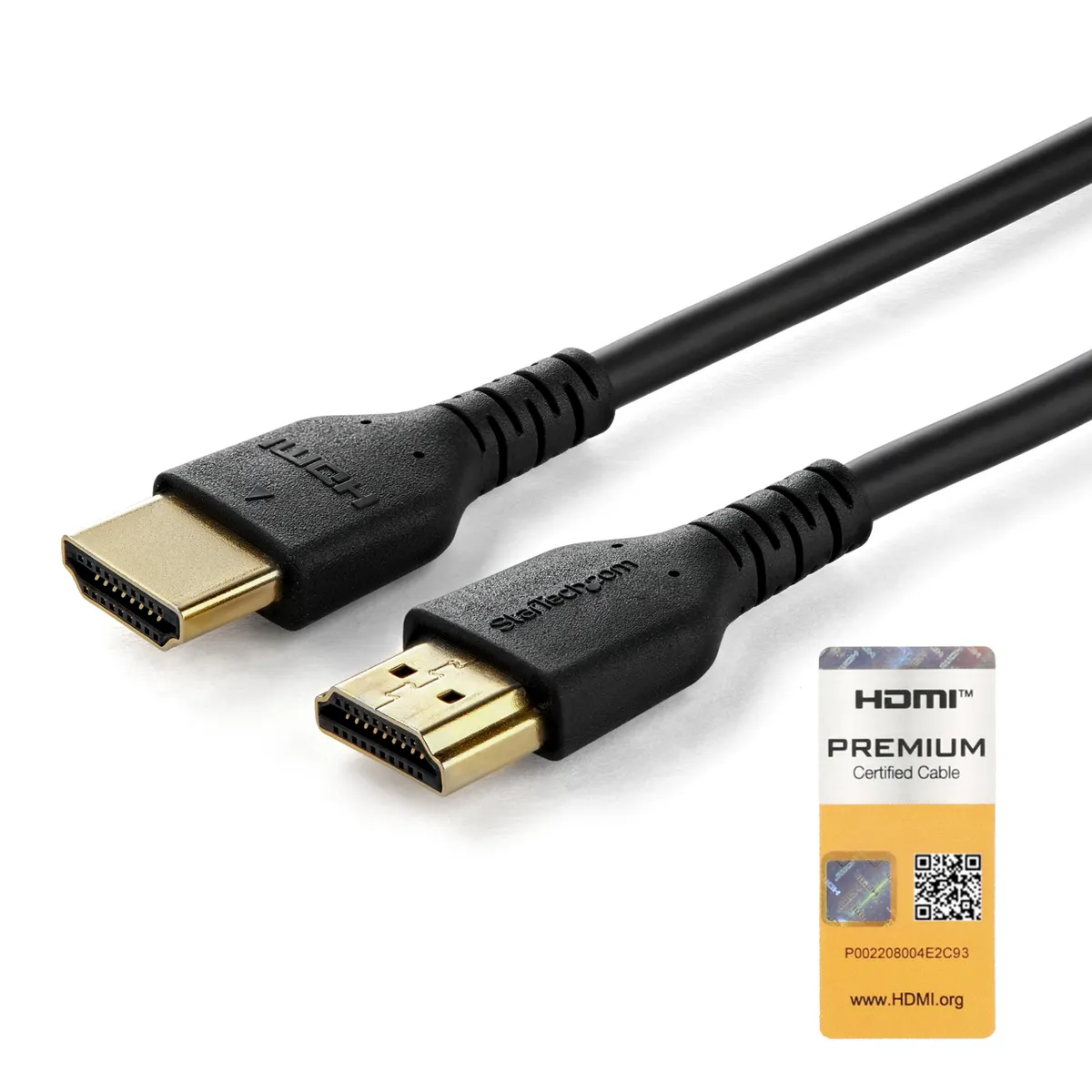 Startech.com RHDMM1MP hdmi kábel 2.0 arc ethernet aranyozott érintkezők 1 m fekete #1