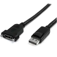 Startech.com DPPNLFM3PW DisplayPort panel mount kábel 0,9 m DisplayPort-DisplayPort CE RoHS
