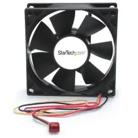 Startech.com FANBOX2 golyóscsapágyas számítógép-ház ventilátor 80x80x25 mm 12 V 3000 rpm fekete