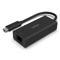 Belkin INC012BTBK USB-C 2,5 Gb Ethernet adapter RJ-45 90 mm kábellel Wake on LAN MAC cím átadása USB-IF tanúsítvány