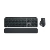Logitech 920-011607 MX Keys S Combo vezeték nélküli Bluetooth AZERTY grafit csuklótámasz LED háttérvilágítás egér mellékelve