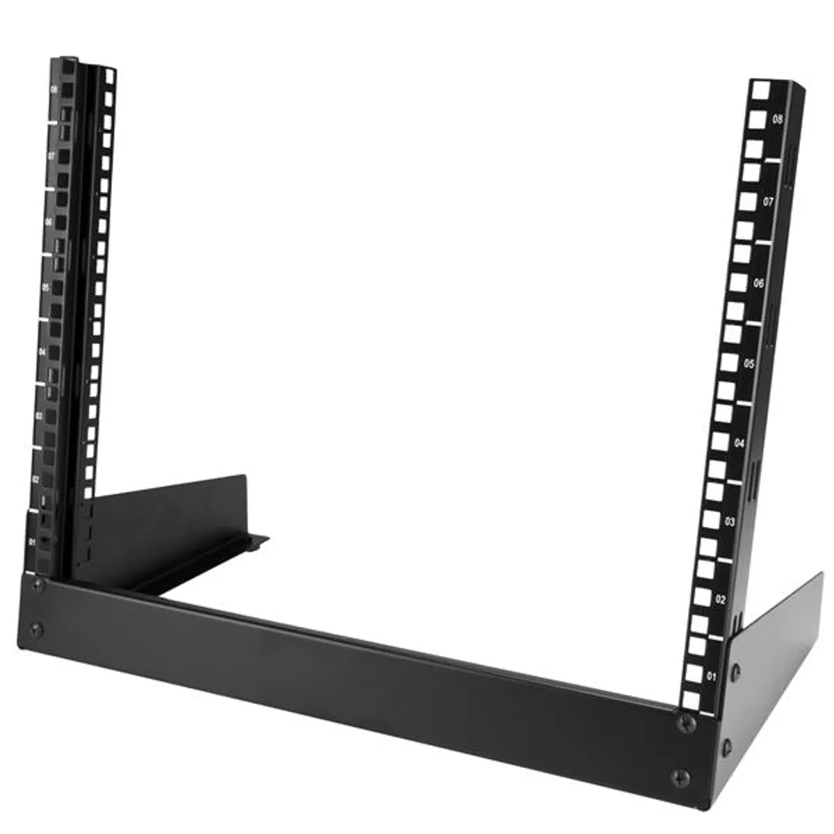 Startech.com RK8OD nyitott keretes rack 8U 500x410mm 50 kg fekete #1