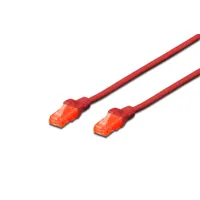 Assmann DK-1617-0025/R Patchkábel Cat6 U/UTP RJ-45 vörös 0,25 m Nikkel/arany LSZH