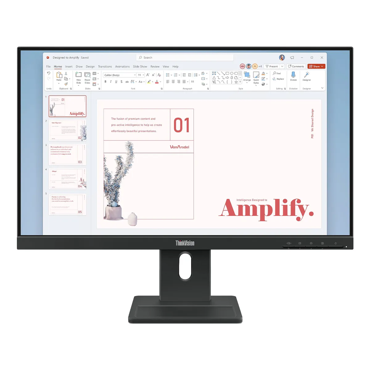 Lenovo 64BAMAT1EU ThinkVision E24-40 23.8" IPS FHD 1920x1080 6 ms 100 Hz beépített hangszóró VESA állítható magasság #1
