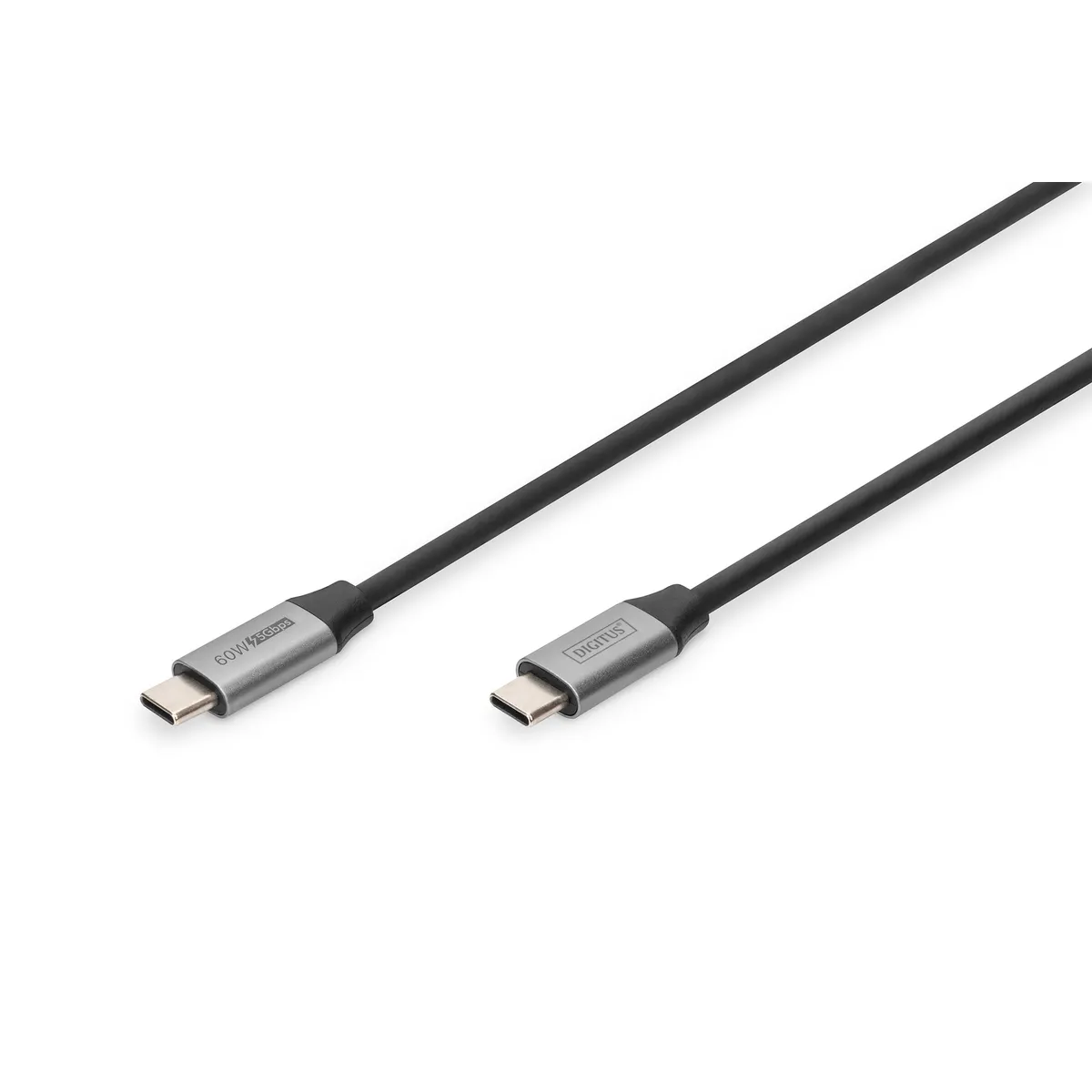 Assmann DB-300220-010-S USB-C kábel 1 m USB 3.2 Gen 1 nikkelezett érintkezők fekete #1