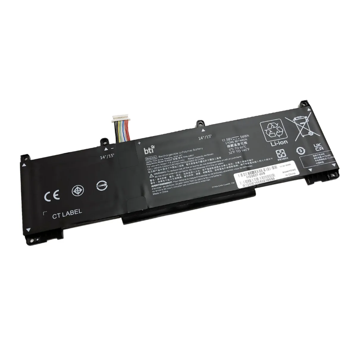 Origin Storage RH03XL-BTI akkumulátor 45 Wh 11,4 V li-ion fekete #1