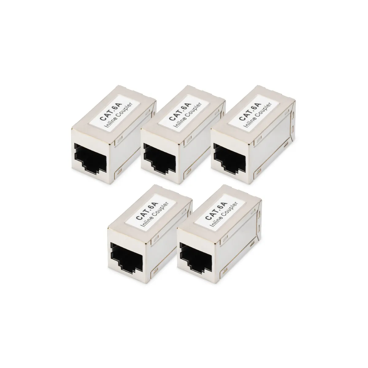 Assmann DN-93905-5 CAT 6A moduláris árnyékolt RJ45-RJ45 5x aranyozott érintkezők ezüst #1