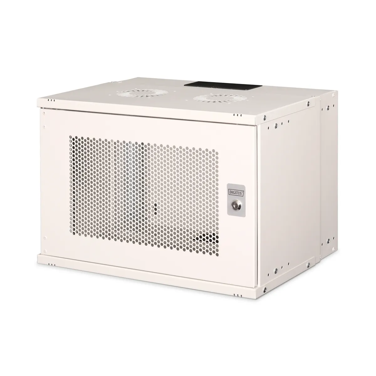 Assmann DN-49208 falra szerelhető állvány 7U 60 kg IP20 világosszürke kábellevezetés biztonsági kulcs 370x540x400 mm #1