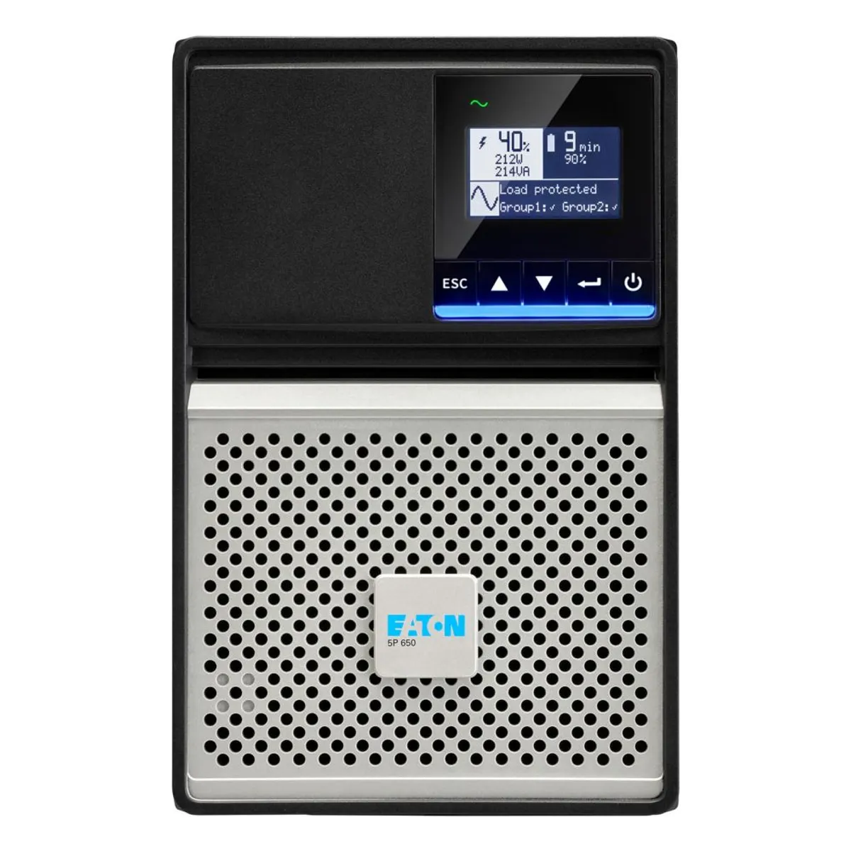 Eaton 5P650IG2 vonali-interaktív torony 650VA 520W 4x C13 RS232 USB LCD #1