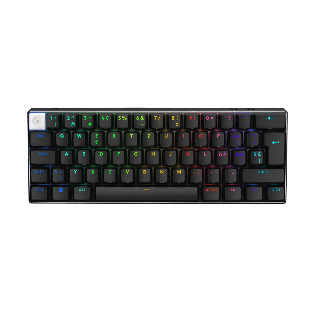 Logitech 920-011907 PRO X 60 Lightspeed mechanikus billentyűzet RGB LED 60% QWERTZ Bluetooth és RF vezeték nélküli #1