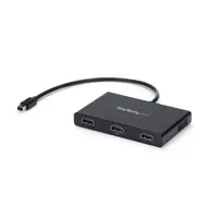 Startech.com MSTMDP123HD MDP 1.2 HDMI MST hub Mini DisplayPort bemenet 3x HDMI kimenet 3840x2160 fekete műanyag