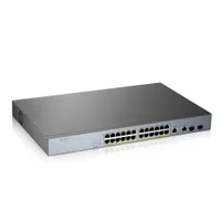 Zyxel GS1350-26HP-EU0101F GS1350-26HP 24-portos GbE Smart Managed PoE Switch GbE uplink CCTV megfigyeléshez
