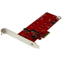 Startech.com PEX2M2 M.2 PCIe bővítő kártya teljes magasságú, alacsony profilú, PCIe interfész, M.2, 6 Gbit másodpercenként, ASM1062
