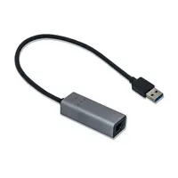 i-tec U3METALGLAN fém USB 3.0 gigabites Ethernet adapter RJ-45 USB-áramellátású