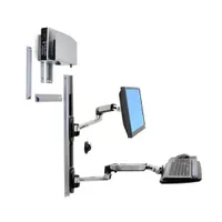Ergotron 45-247-026 LX falitartó rendszer 32" CPU-tartóval 85 fok
