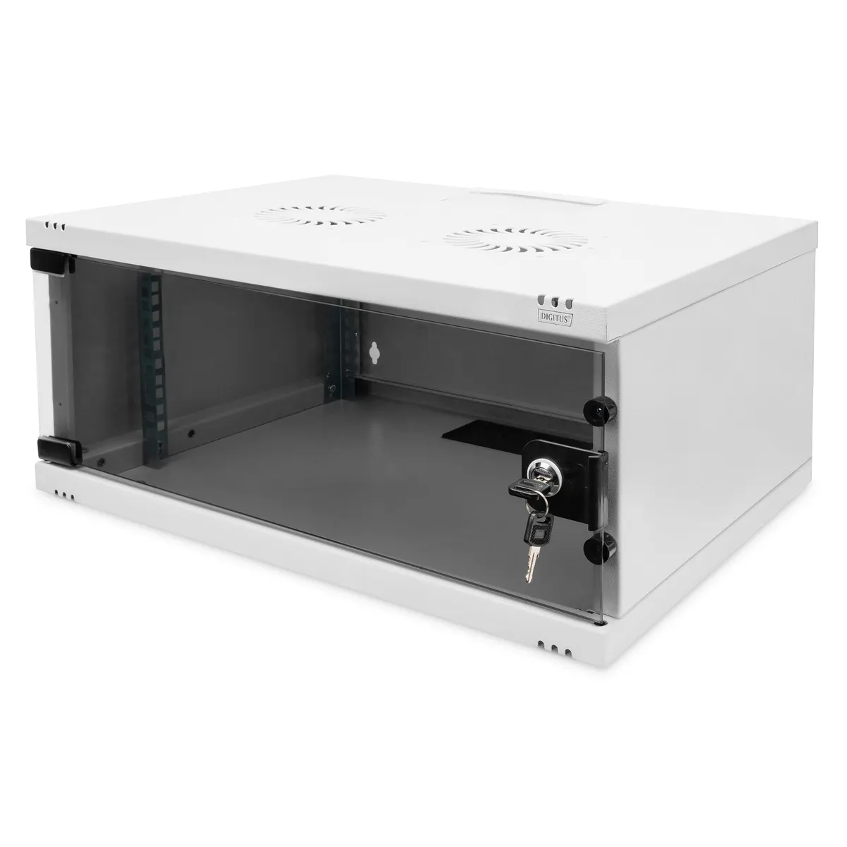 Assmann DN-38010 4U falra szerelhető állvány 540x400 mm IP20 szürke biztonsági kulcs #1