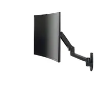Ergotron 45-243-224 LX Wall Monitor Arm teherbírás: 11,3 kg; képernyőméret-tartomány: 20"-34"; VESA: 75x75-100x100 mm; tilt: 0-75°; magasságállítás; fekete