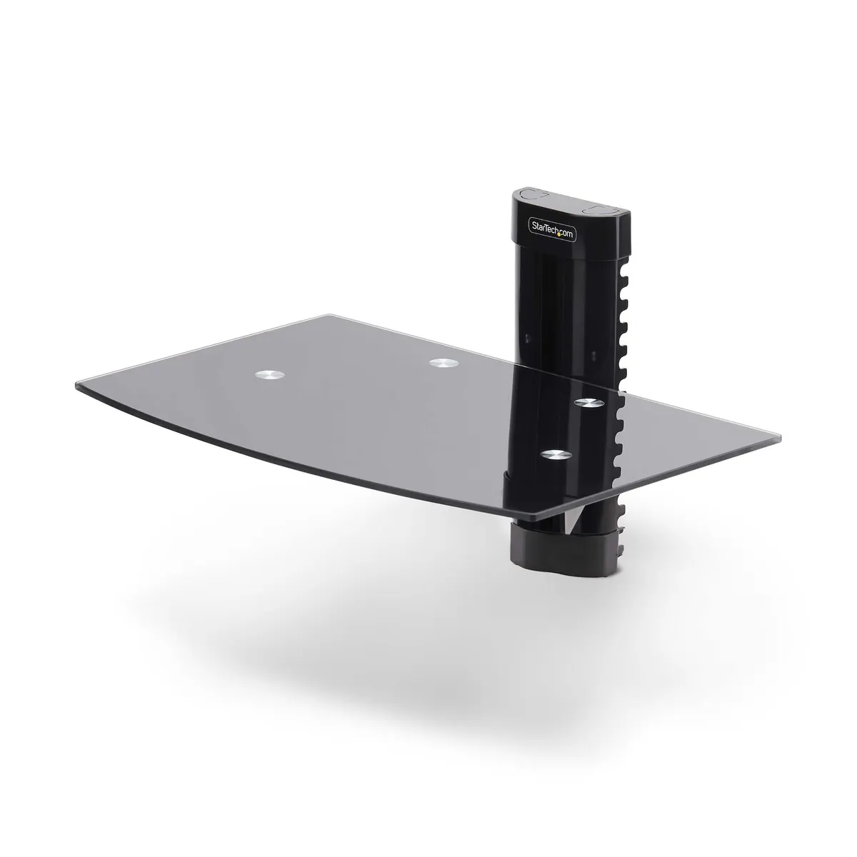 Startech.com 1B-WALL-MOUNT-SHELF falra szerelhető polc, edzett üveg, fekete, 250x360x217 mm, 7 kg #1