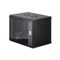Assmann DN-37105 falra szerelhető állvány 9U 60 kg IP20 fekete 600 x 450 mm kábelvezetés számítógépkeret sínek összeszerelés szükséges