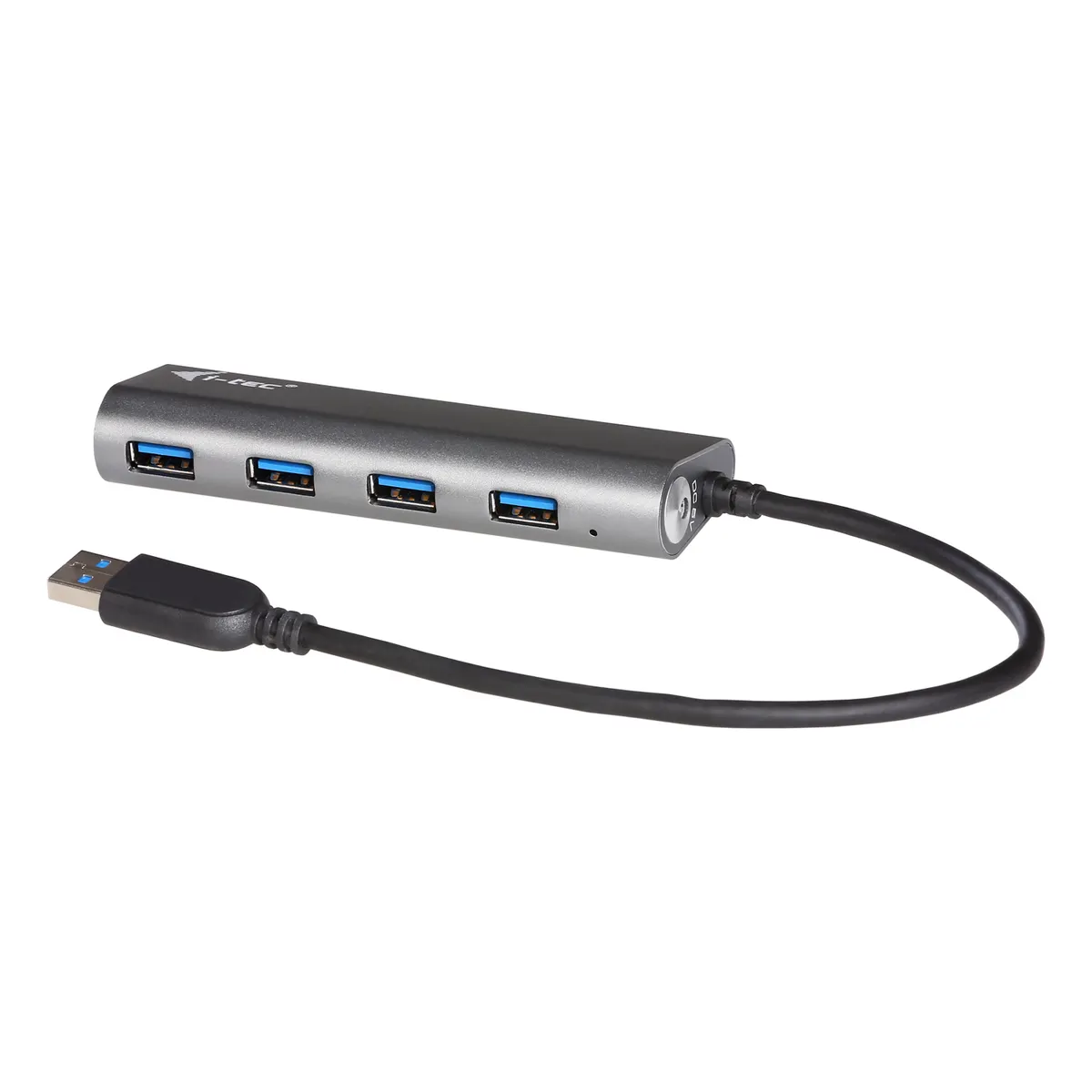 i-tec U3HUB448 USB 3.2 Gen 1 hub 4 port fém szürke #1