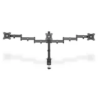 Assmann DA-90362 hárommonitoros állvány clampkal 15-27" TFT 3x8kg, VESA 100x100, magasságigazítás, billenési szög 0-45°, fekete
