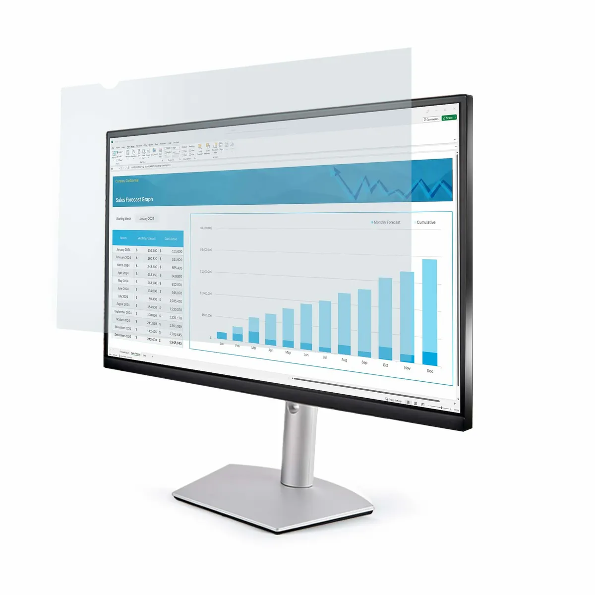 Startech.com 2469-ANTI-BLUE-LIGHT 24" kékfény-szűrő csillogásmentes #1